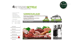 Desktop Screenshot of metzgerei-settele.de